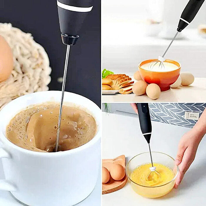 USB Rechargeable Milk Frother & Egg Beater – 3 Speed