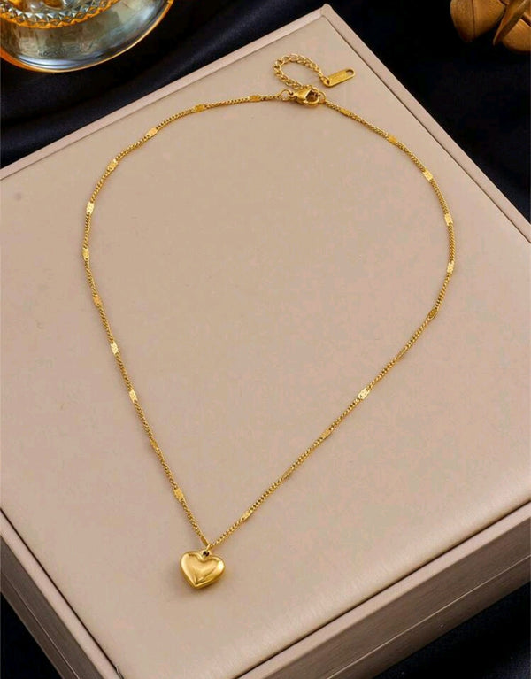 Premium Gold Plated Heart Necklace | Perfect Gift for Women & Girls