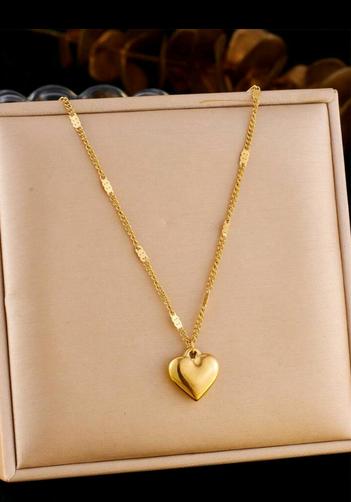 Premium Gold Plated Heart Necklace | Perfect Gift for Women & Girls