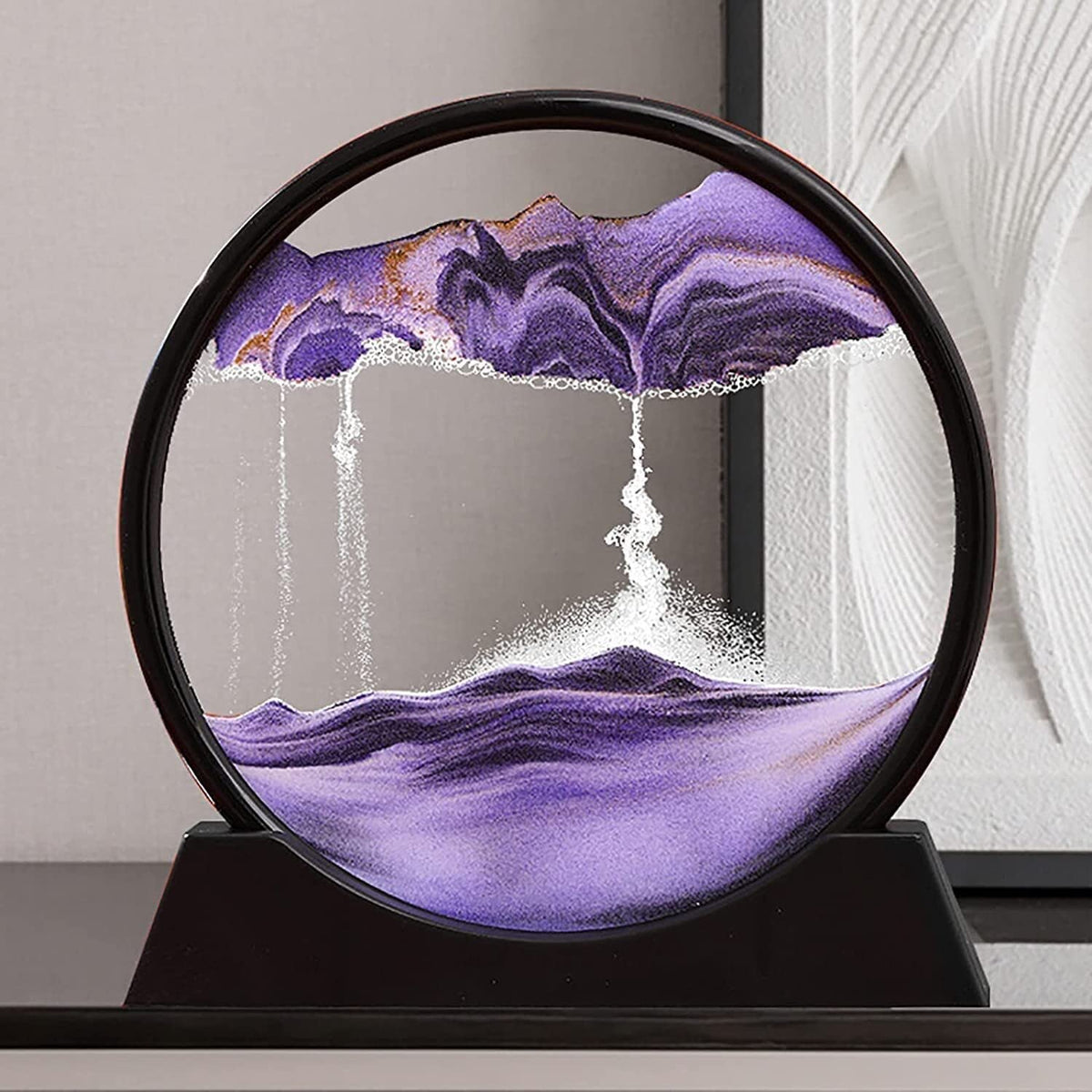 3D Moving Sand Art Lamp – Flowing Hourglass Night Light