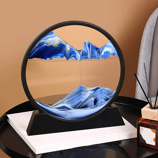 3D Moving Sand Art Lamp – Flowing Hourglass Night Light