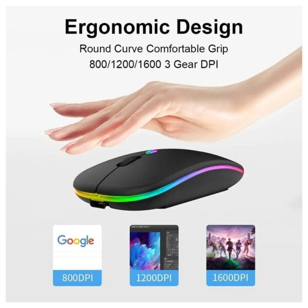 HP W10 Slim Wireless Mouse – Random Color