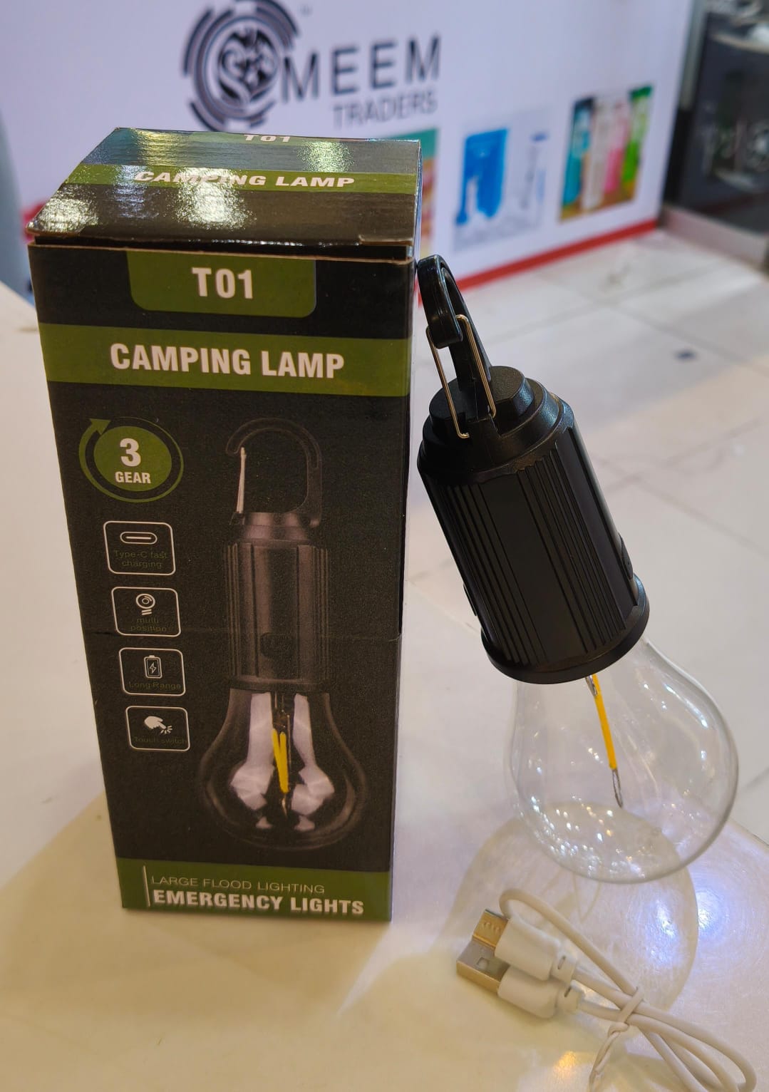 T01 LED Camping Bulb – Rechargeable Type-C