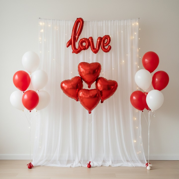 32 Pcs Romantic Tent Decoration Set with LED Lights