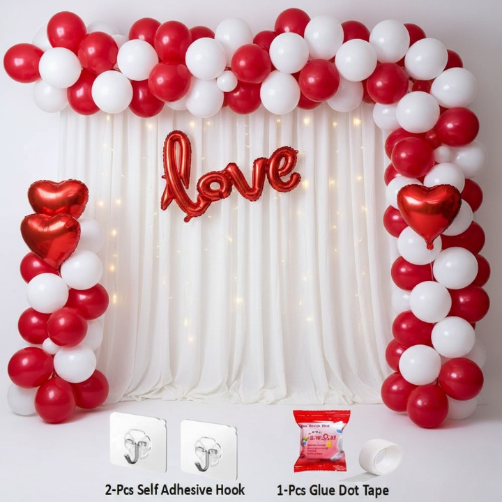 32 Pcs Romantic Tent Decoration Set with LED Lights