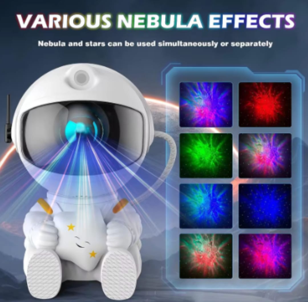 Astronaut Galaxy Night Light with Remote