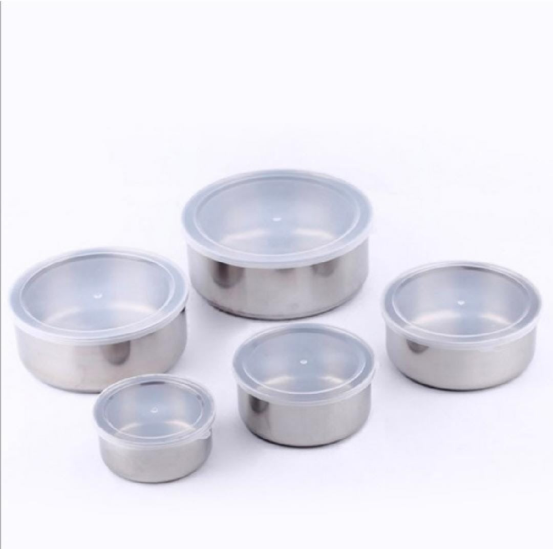 5 Pcs Stainless Steel Bowl Set