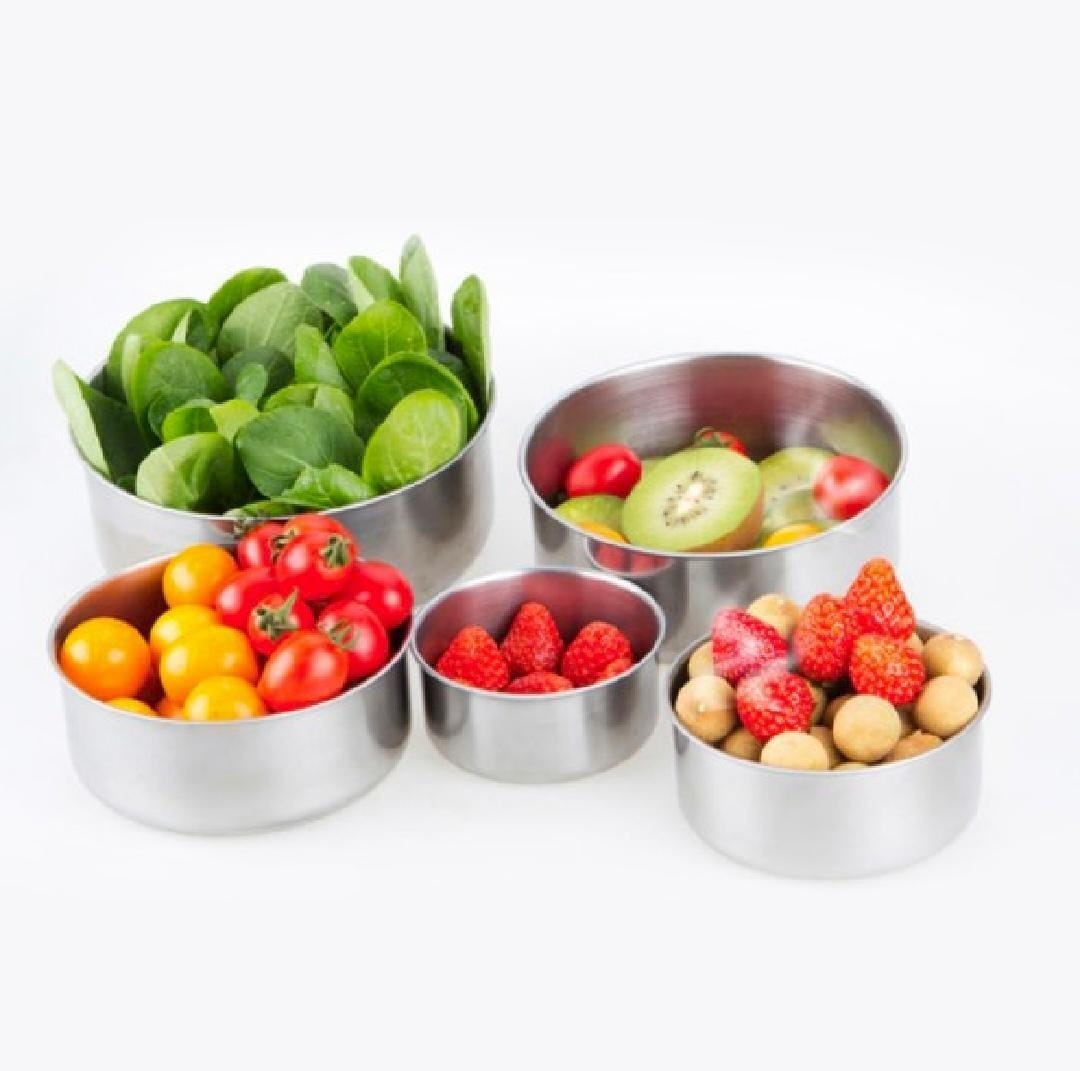 5 Pcs Stainless Steel Bowl Set