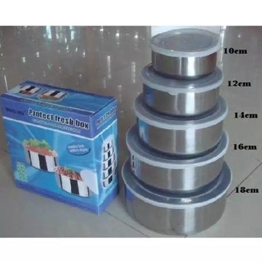 5 Pcs Stainless Steel Bowl Set