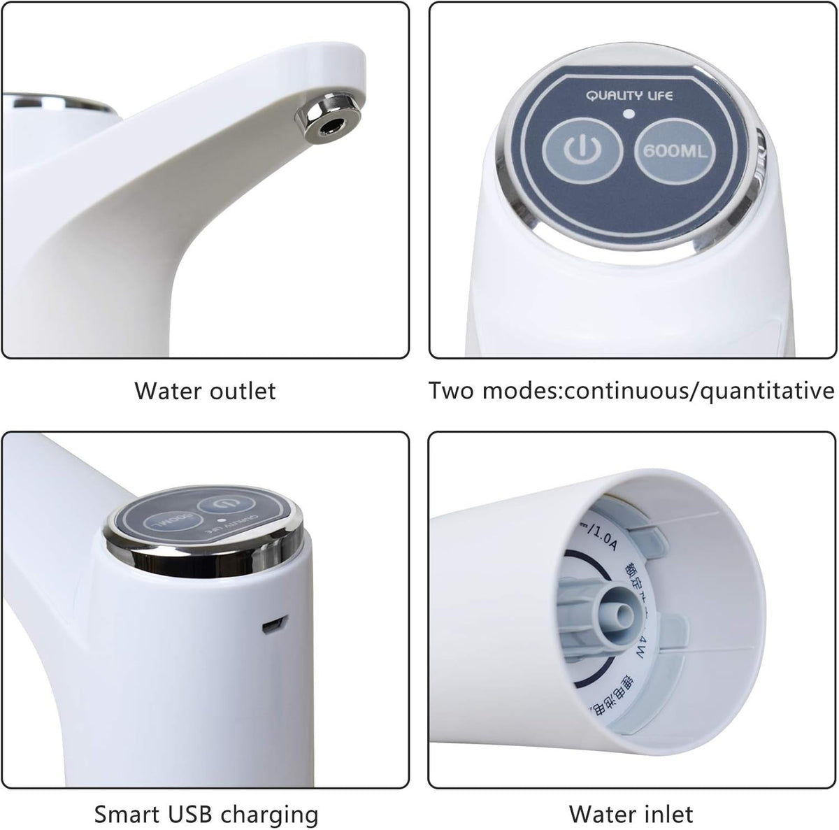 Rechargeable Touch Water Dispenser Pump