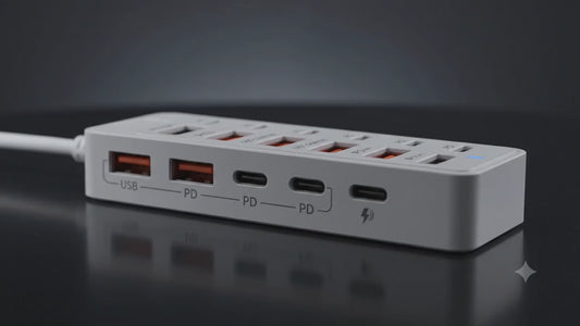 Ultra-Fast 12-in-1 Charging Station | Multi-Port USB & Type-C Hub