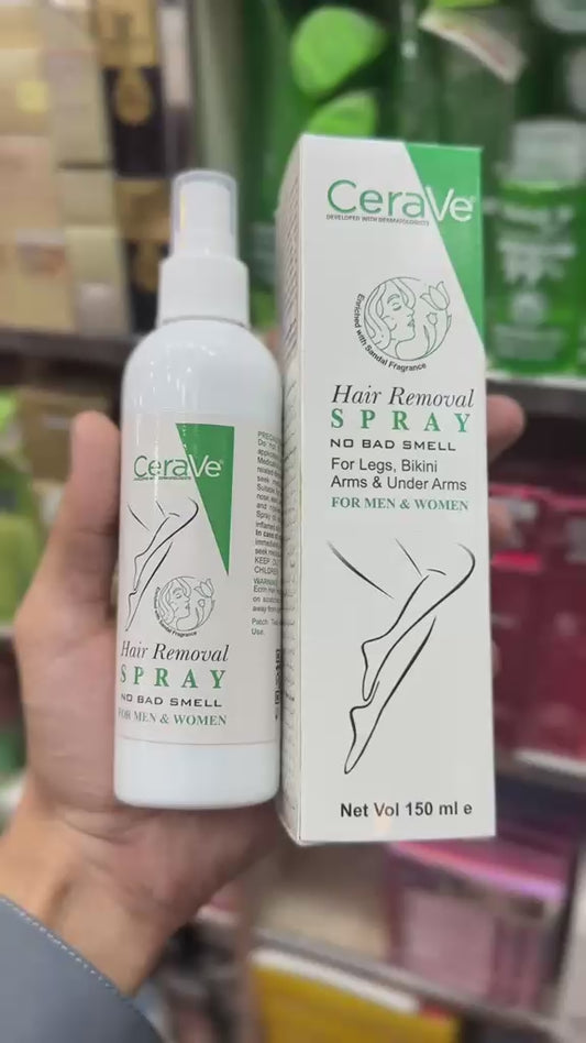 Green CeraVe Hair Removal Spray – 150ML