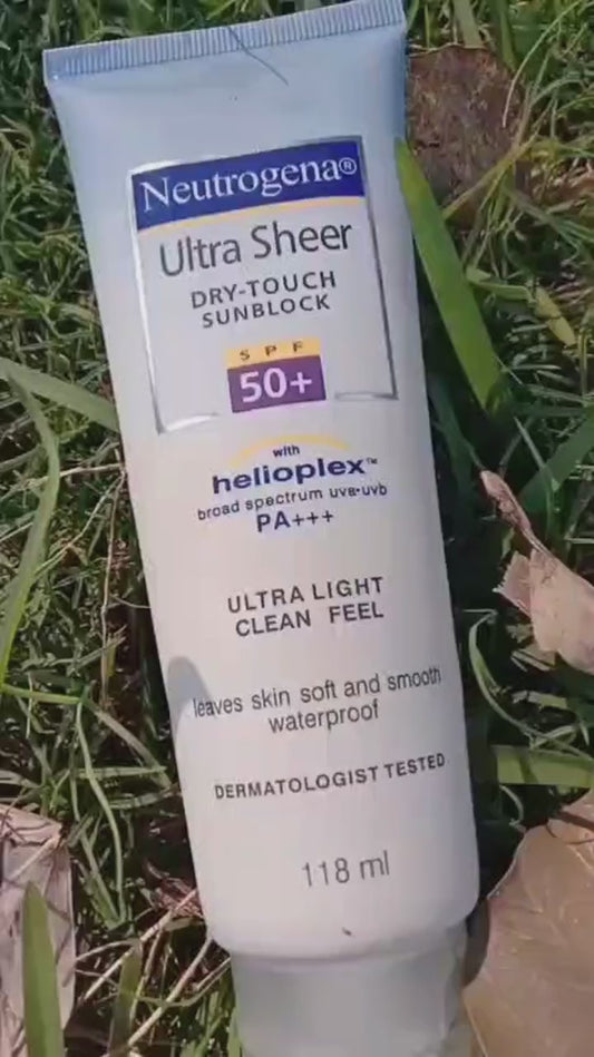 Neutrogena Ultra Sheer Sunscreen Lotion – SPF Protection, 118ml