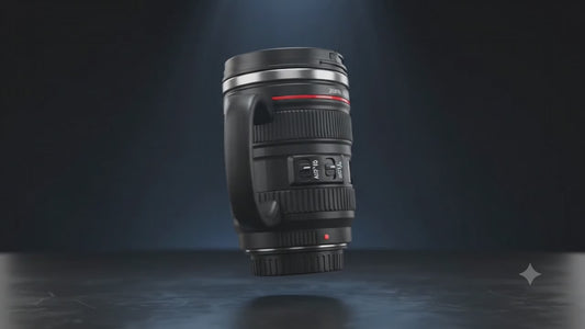 Camera Lens Coffee Mug – Stainless Steel