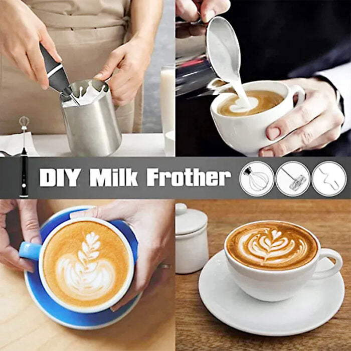 USB Rechargeable Milk Frother & Egg Beater – 3 Speed